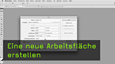 Arbeitsfläche erstellen, Bildtiefe, Farbmodus, Auflösung