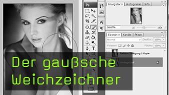 gaußsche Weichzeichner, Photoshop gaußsche Weichzeichner, Photoshop