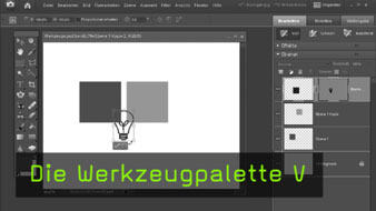 Werkzeugpalette, gerade Ausrichten, Rote-Augen-Korrektur, Ausstecherwerkzeug