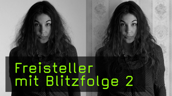 Freistellen Doppelblitztechnik