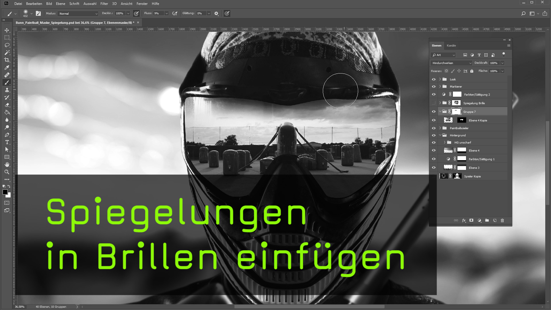 Video Brillen Spiegelungen Einbauen Per Photoshop