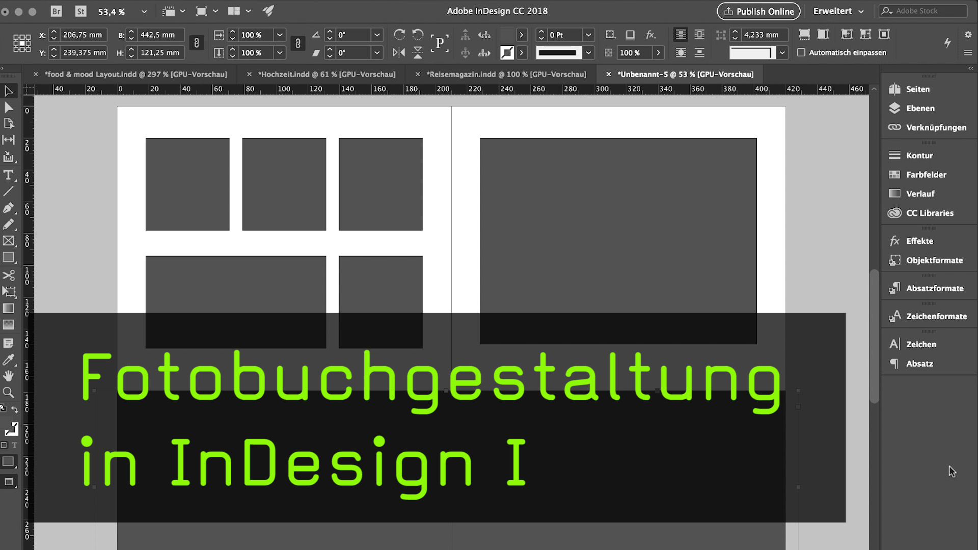 Video Anleitung Fotobuch Mit Indesign Erstellen Und Gestalten