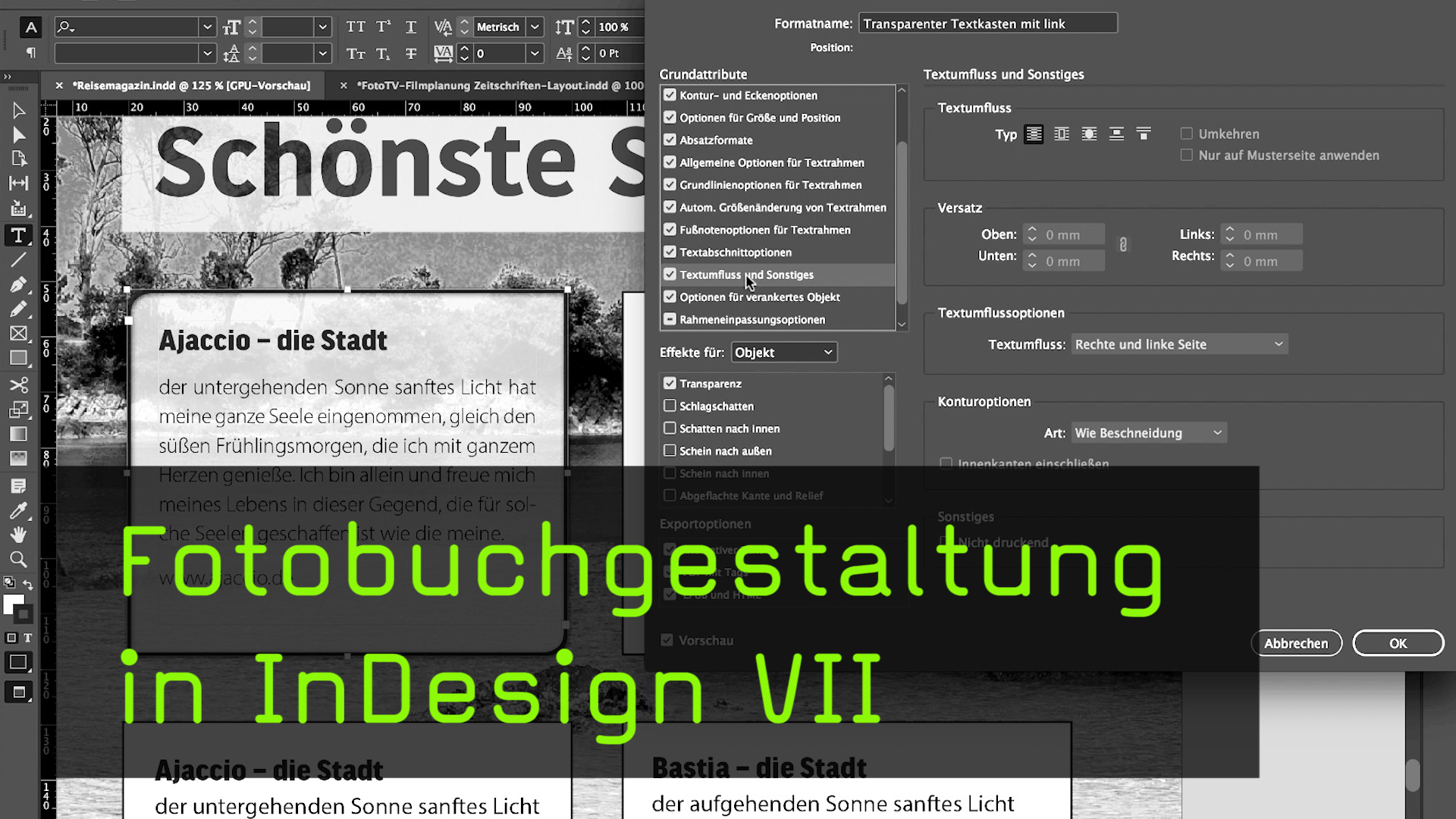 Video Objektformate In Komplexen Indesign Vorlagen