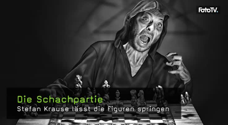 Schachpartie mit Lichtschranke fotografieren