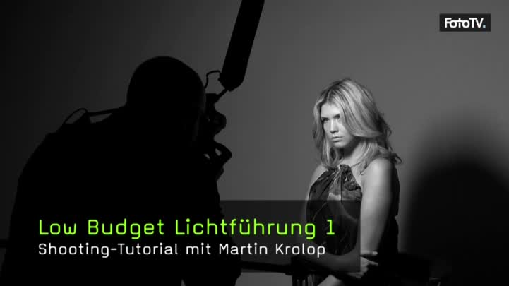 Low Budget Portraitshooting, Portrait mit Schreibtischlampen