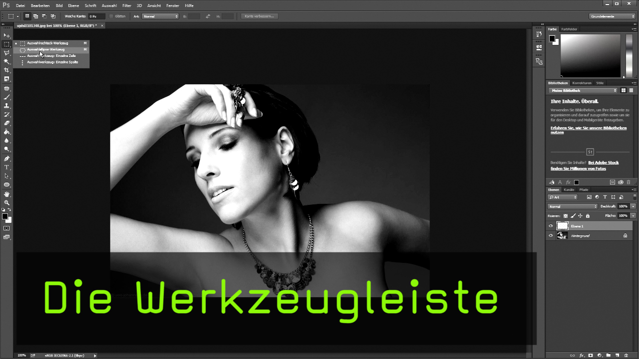 Video: Tutorial zur Verwendung aller Werkzeuge in Photoshop CC