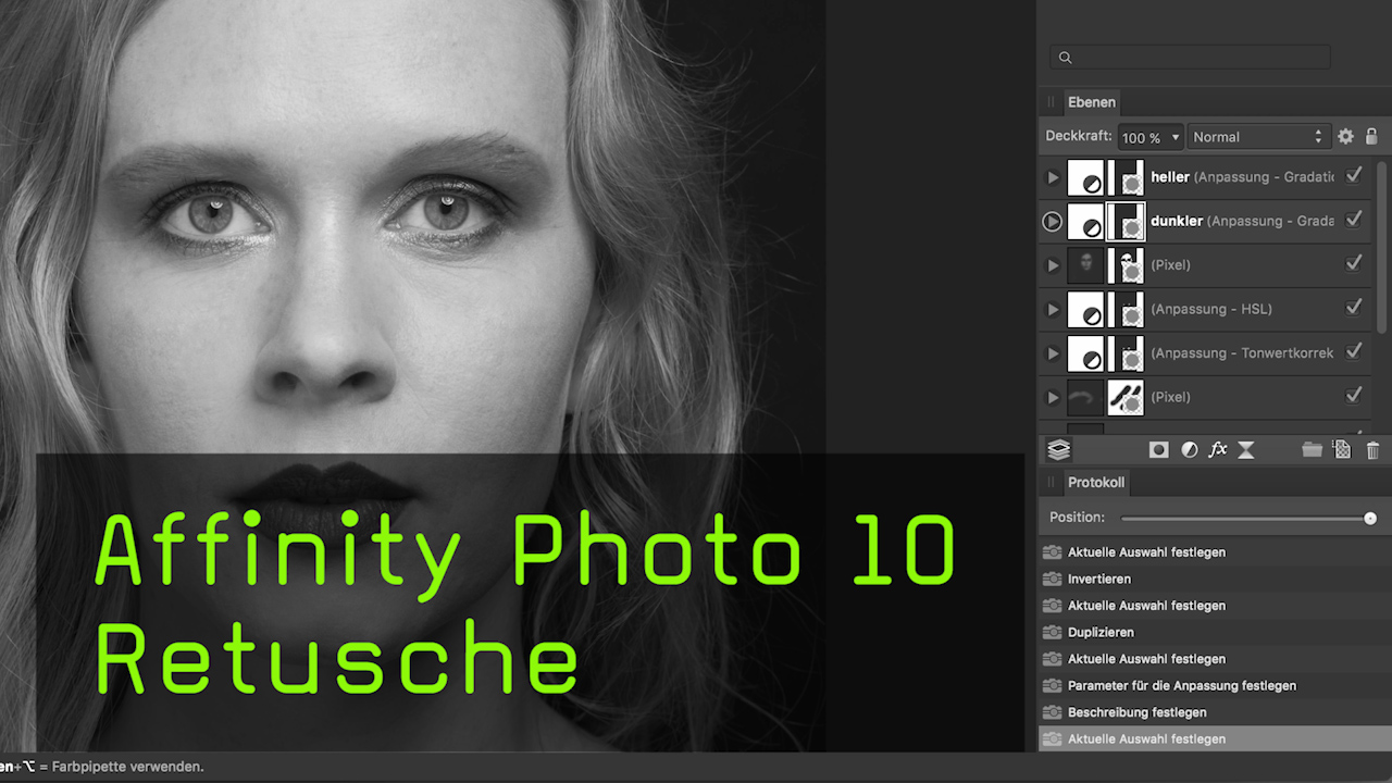 Video: Beautyretusche in Affinity Photo