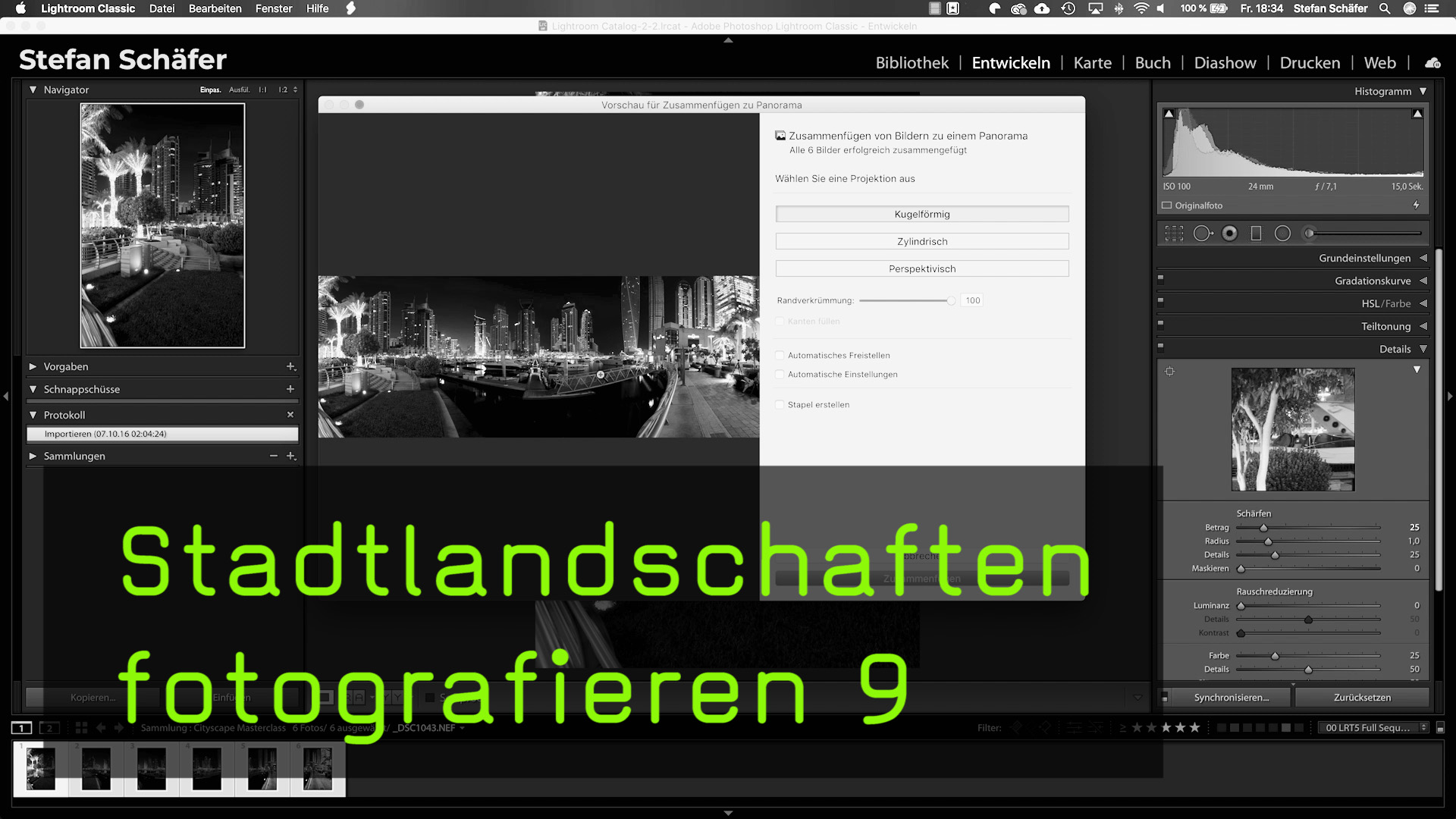 Panorama Stitching in Lightroom Classic