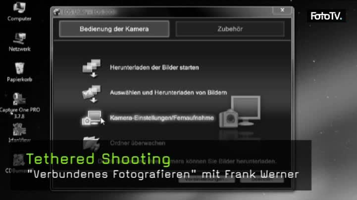 Video: Fotografieren am Computer: tethered shooting