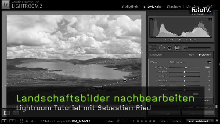 Landschaftsfotografie, RAW-Format, Lightroom