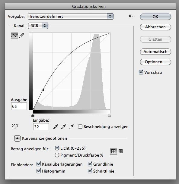 Beispiel Gradationskurve 2