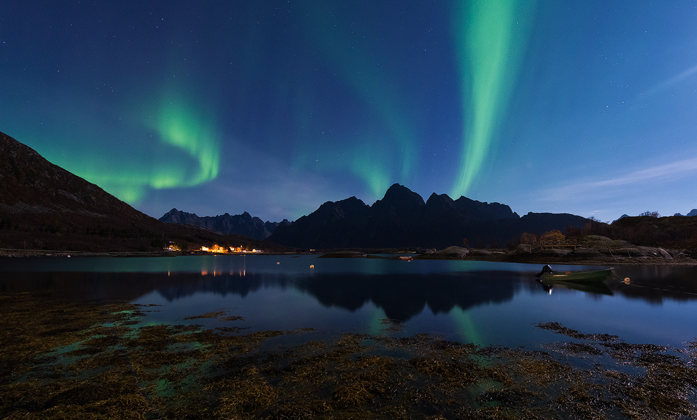 Nordlicht Austnesfjord