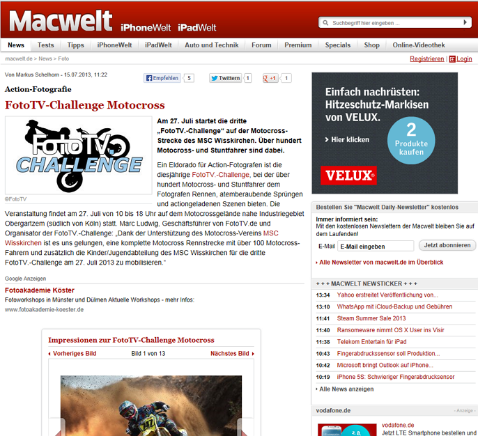 Macwelt FotoTv.Challenge 2013