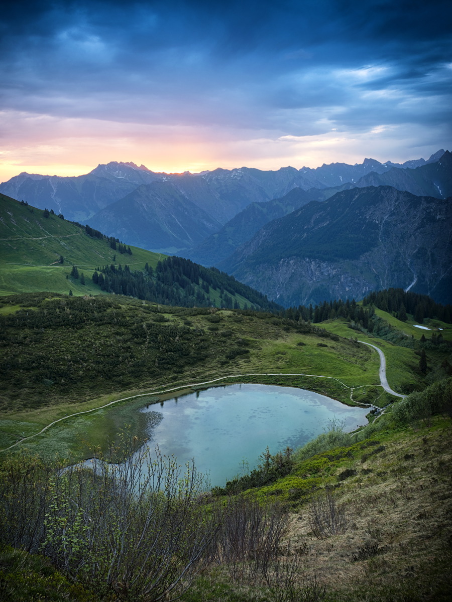 Landschaftsfotografie Berge Sonnenaufgang