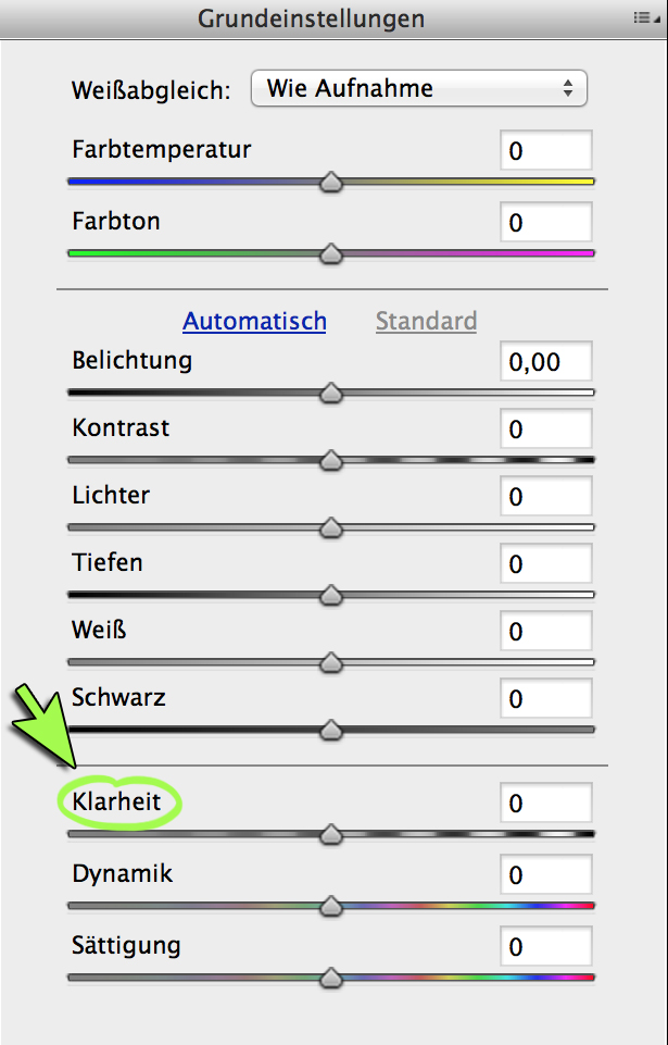 Der Regler für Klarheit in Adobe Camera Raw