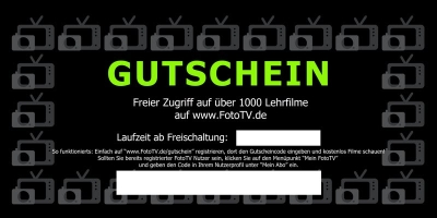 7 Tage freier Zugang zu mehr als 2200 FotoTV. Filmen