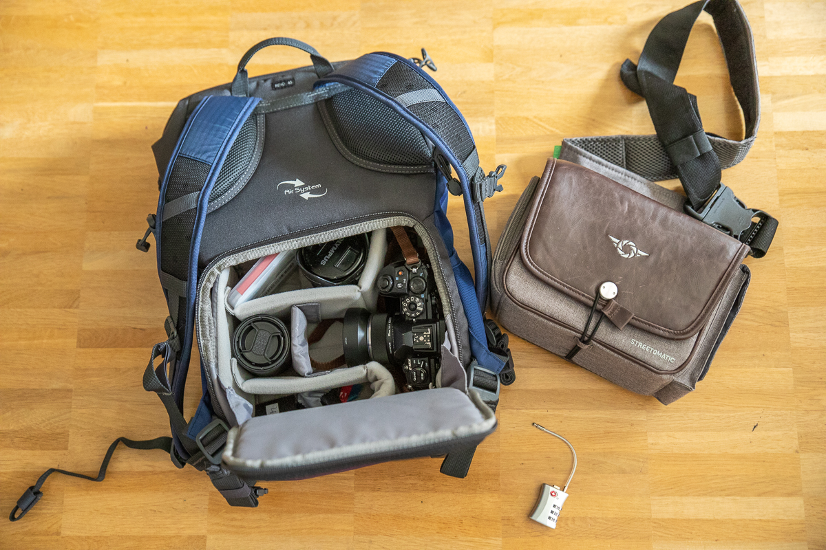 Sichere Kamerarucksäcke und Taschen für die Reise