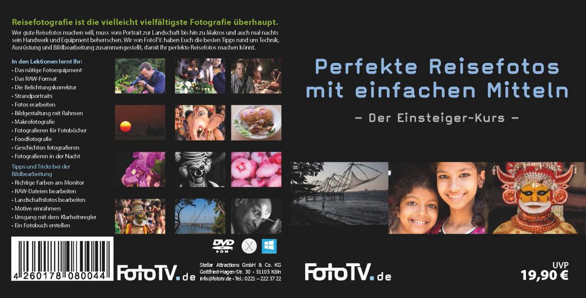 FotoTV. spendiert Einsteiger  Tutorial DVD "Perfekte Reisefotos mit einfachen Mitteln" für alle Teilnehmer