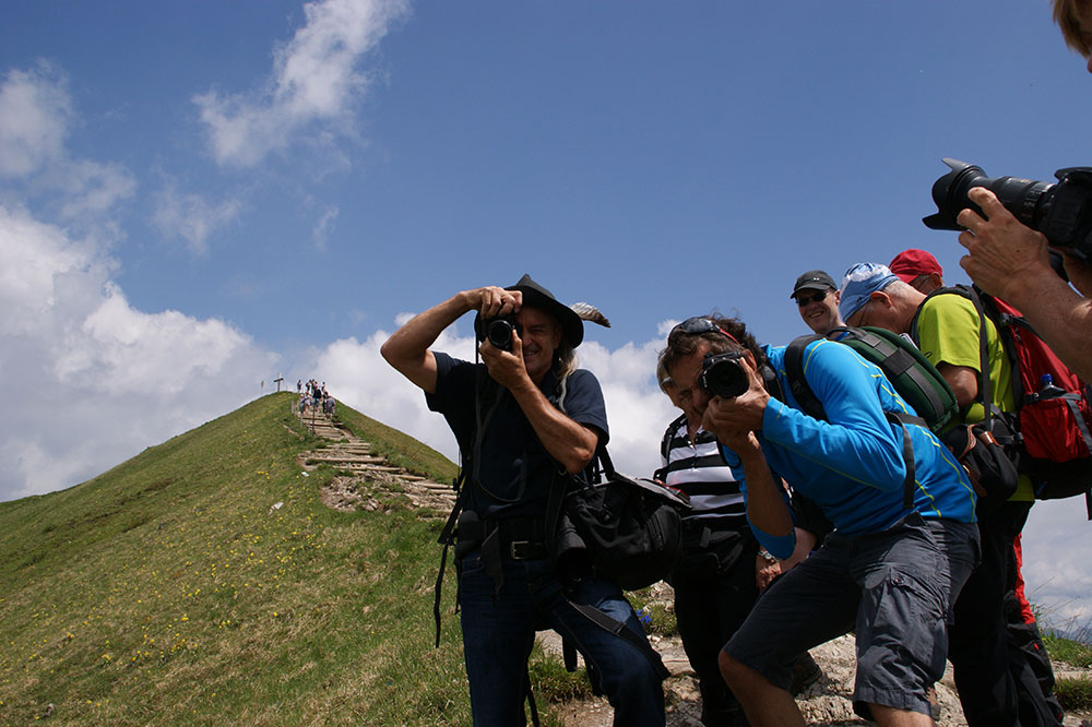 Fotografieren während der FotoTV. Challenge in Oberstdorf