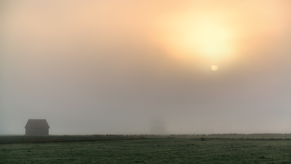 Nebelstimmungen im Herbst fotografieren - Grauverlaufsfilter