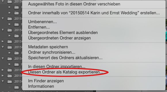 Kataloge in Lightroom