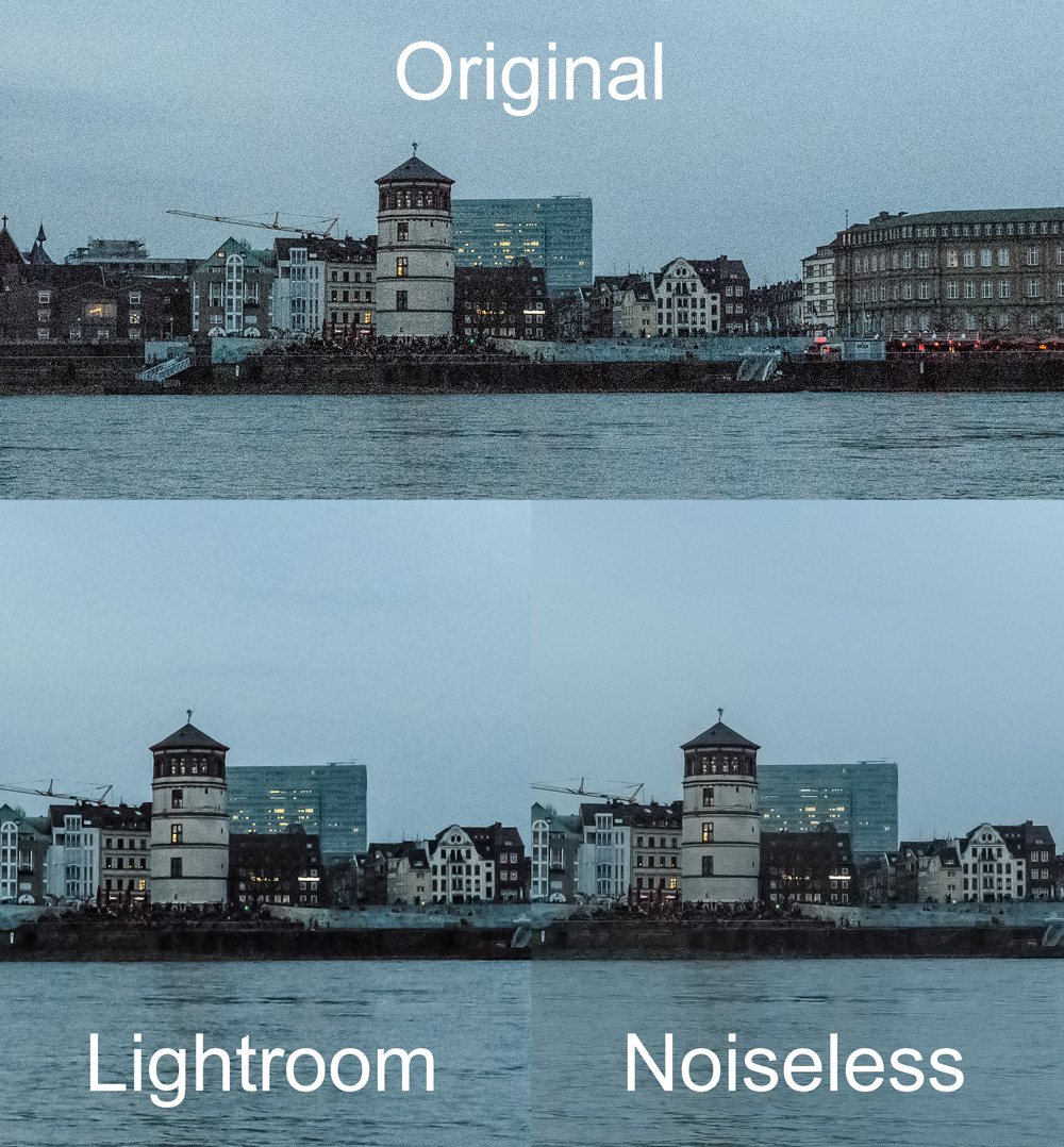 Vergleich Entrauschen in Lightroom und Noiseless