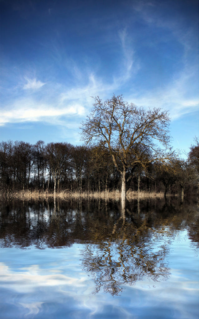 Künstliche Spiegelungen in der Landschaft