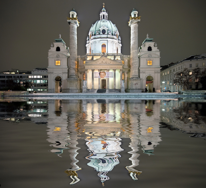 Künstliche Spiegelungen in der Architektur