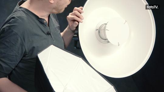 Fotostudio-Beleuchtung für Portraits: Beautydish