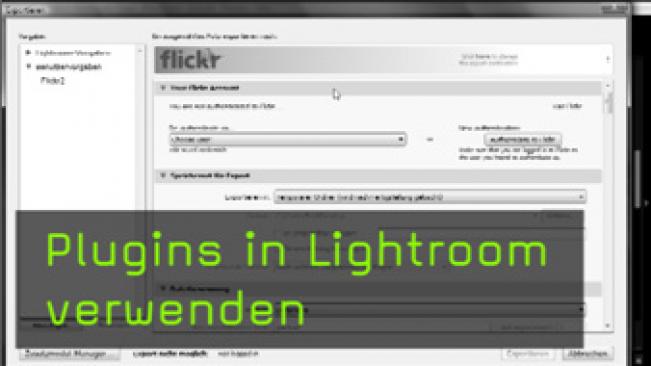 Lightroom, Plugins, Flickr, Bildexport, Zusatzmodule