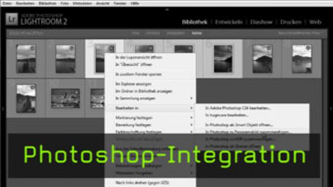 Photoshop-Integration, Lightroom