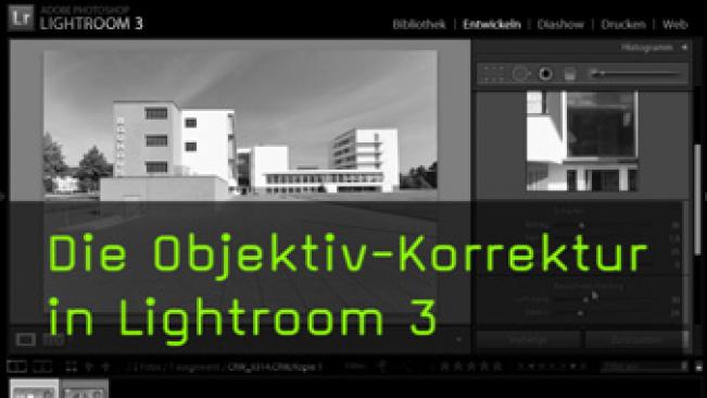 Lightroom 3, Objektivkorrektur, Vignettierung