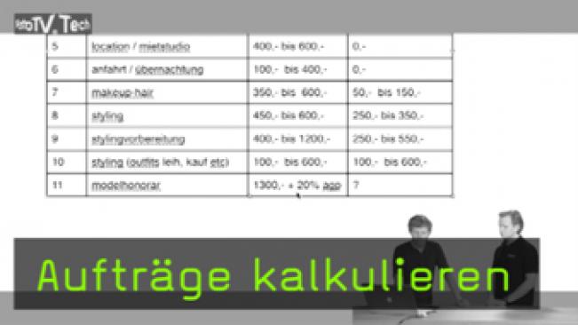 Fotoshooting kalkulieren, Low Budget Kalkulation