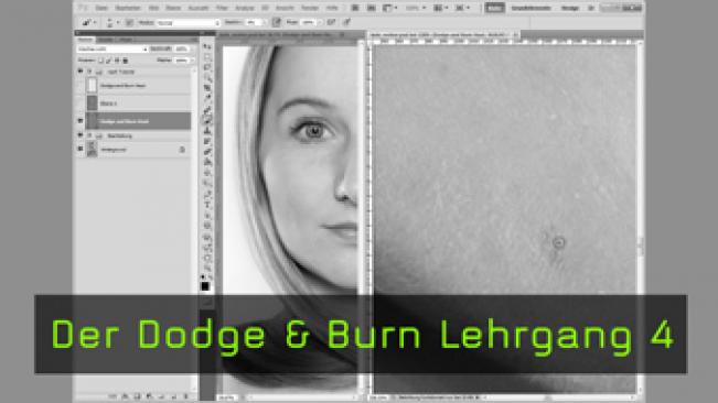 Pixelbasierte Hautretusche, Dodge & Burn