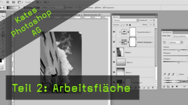 Kates Photoshop-AG, Arbeitsfläche