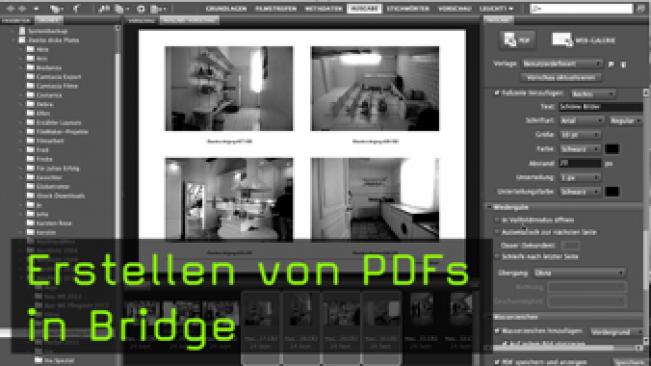 Erstellen von PDFs in Bridge