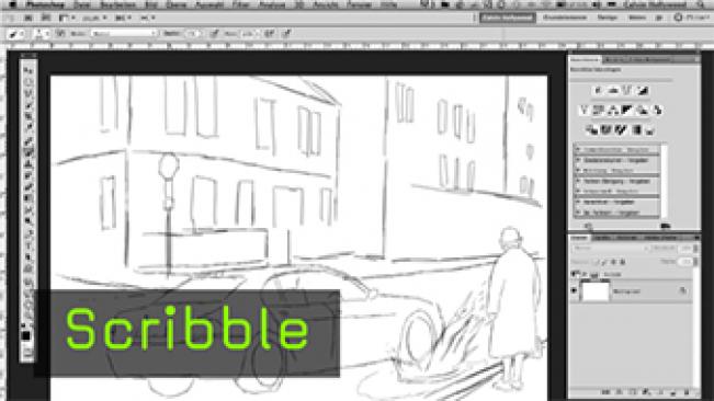 Calvin Hollywood Photoshop Scribble 