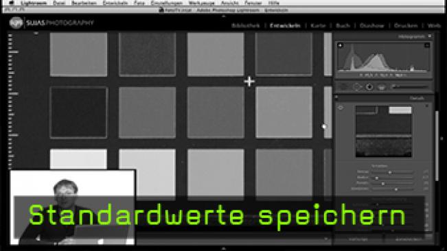 Lightroom Standardwerte