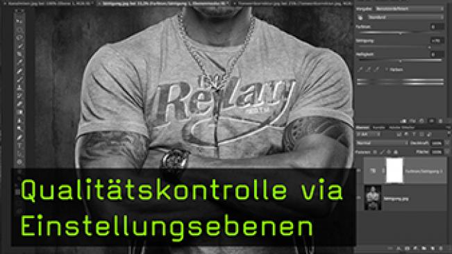 Calvin Hollywood Qualitätskontrolle via Einstellungsebenen