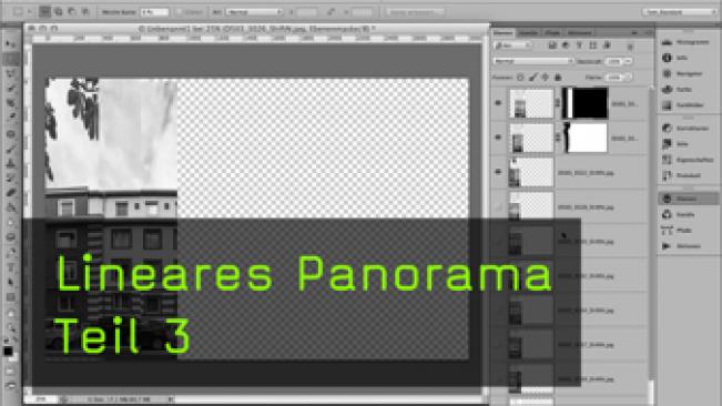 Panorama Fotografie lineares Panorama Großstadt