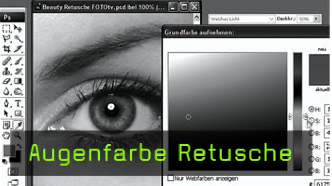 Calvin Hollywood Photoshop Augen bearbeiten, Photoshop Retusche