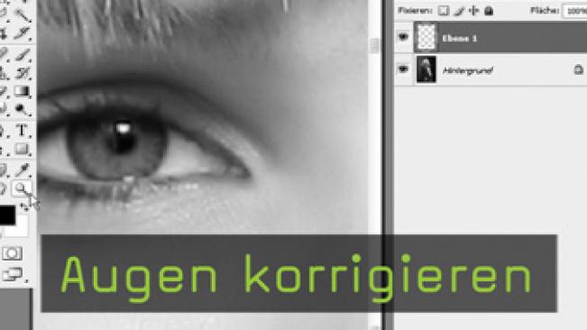 Calvin Hollywood Photoshop Augen bearbeiten