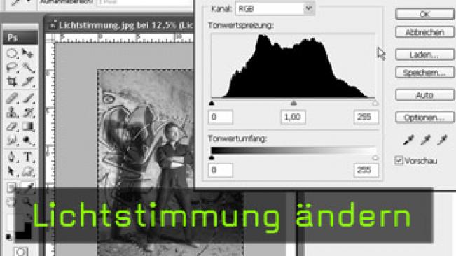 Calvin Hollywood Photoshop Licht Effekte 