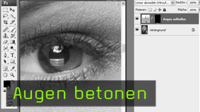 Calvin Hollywood Photoshop Augen betonen, Portrait retuschieren Photoshop