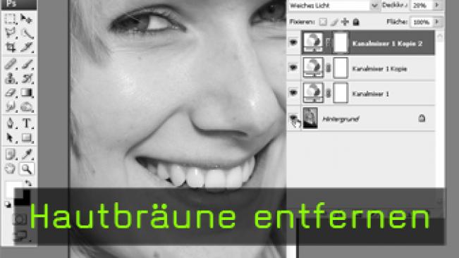 Calvin Hollywood Photoshop Haut retuschieren