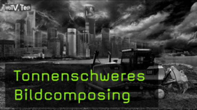 Baumaschinen-Kalender, Bildcomposing, Photoshop, HDR