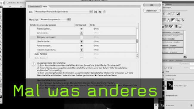 Calvin Hollywood Photoshop Arbeitsfläche