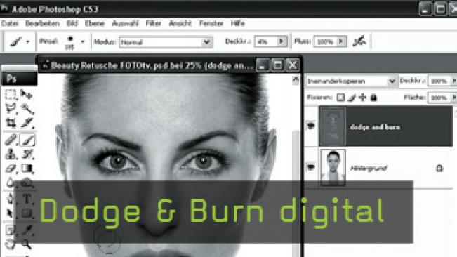 Calvin Hollywood Photoshop Beauty Retusche, Doge Burn Photoshop