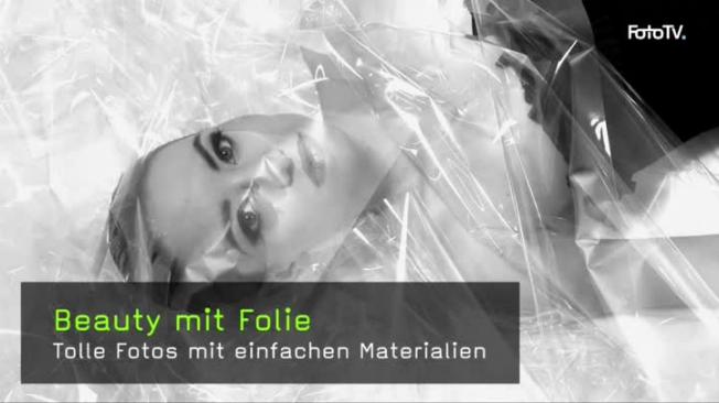 Beautyaufnahmen mit Folie