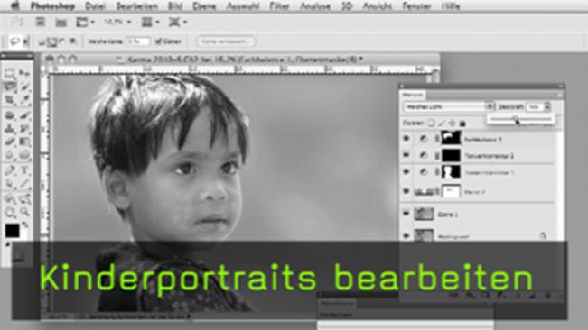 Karma Kalender, Kinderprotrait, Photoshop, Retusche